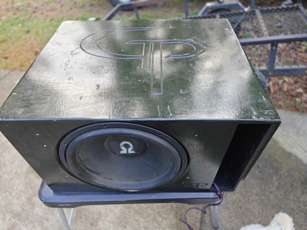 Huge 15" Subwoofer In Big Ported Box