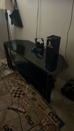 Glass tv stand