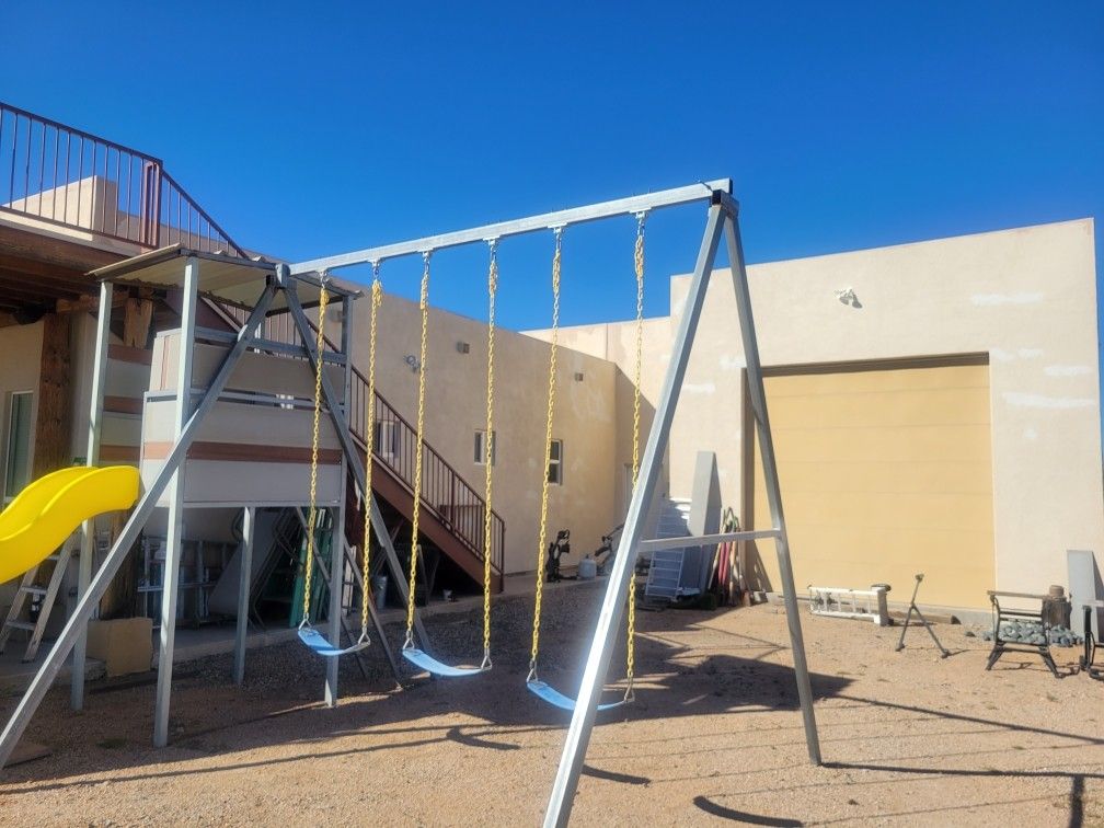 Steal And Well Built Swing Set