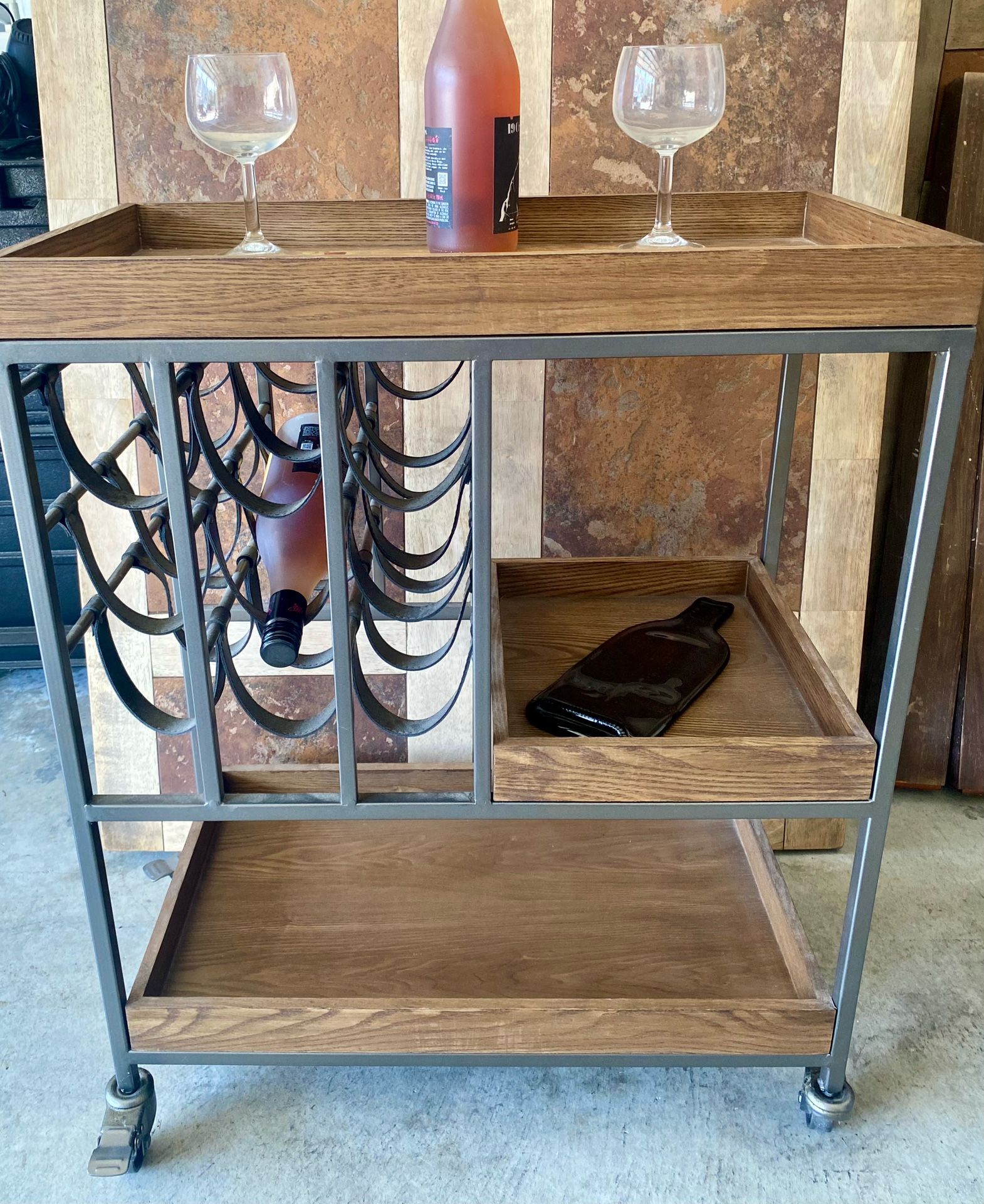Bar Cart Wine Rack