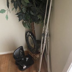 Lightly used crutches and boot