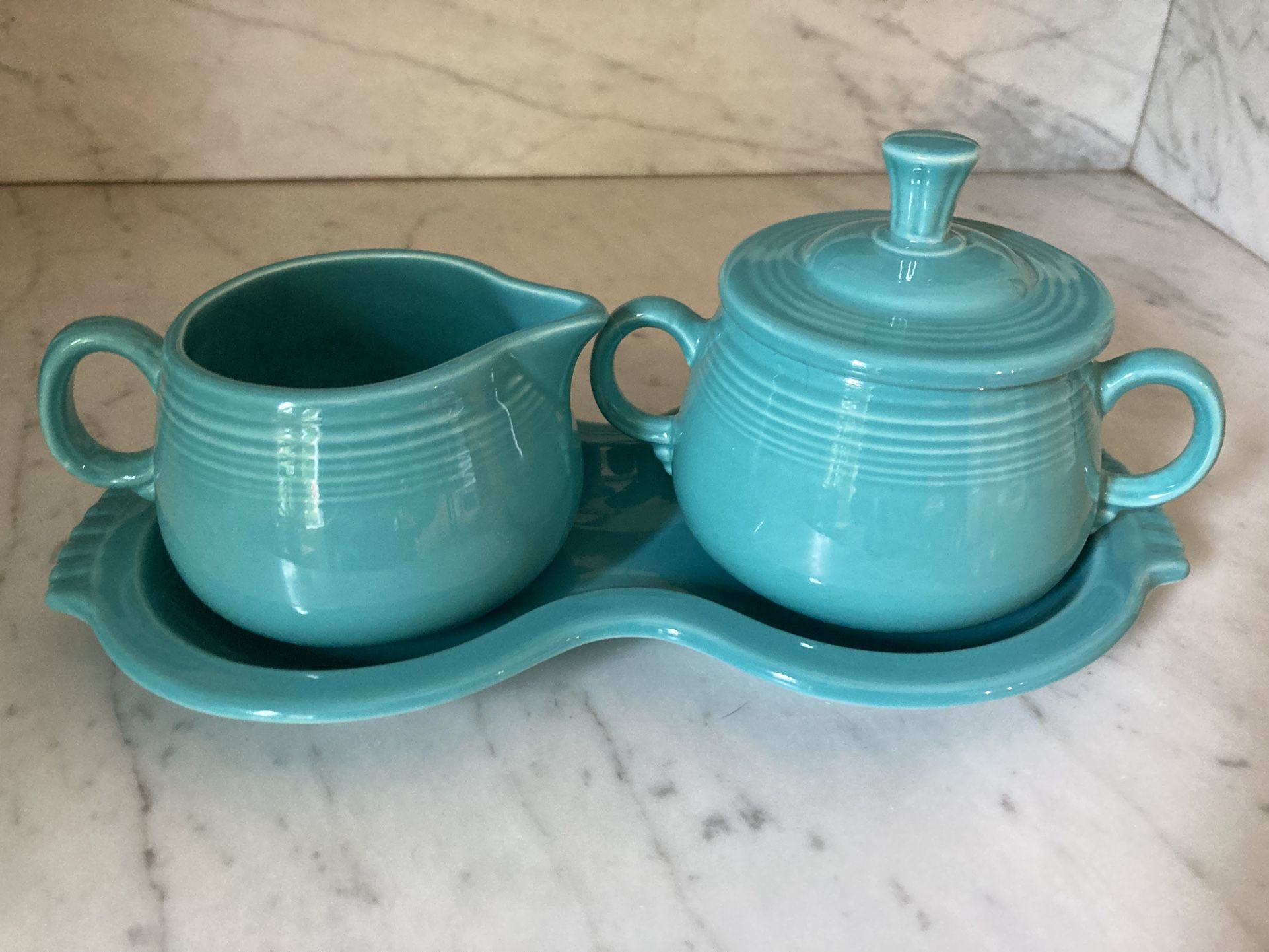 Fiesta Sugar and Cream Tray Set