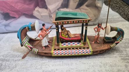 Ancient Egyptian Royal Barge Figurine Model
