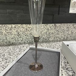 Vera Wang Toasting Flutes - Silver