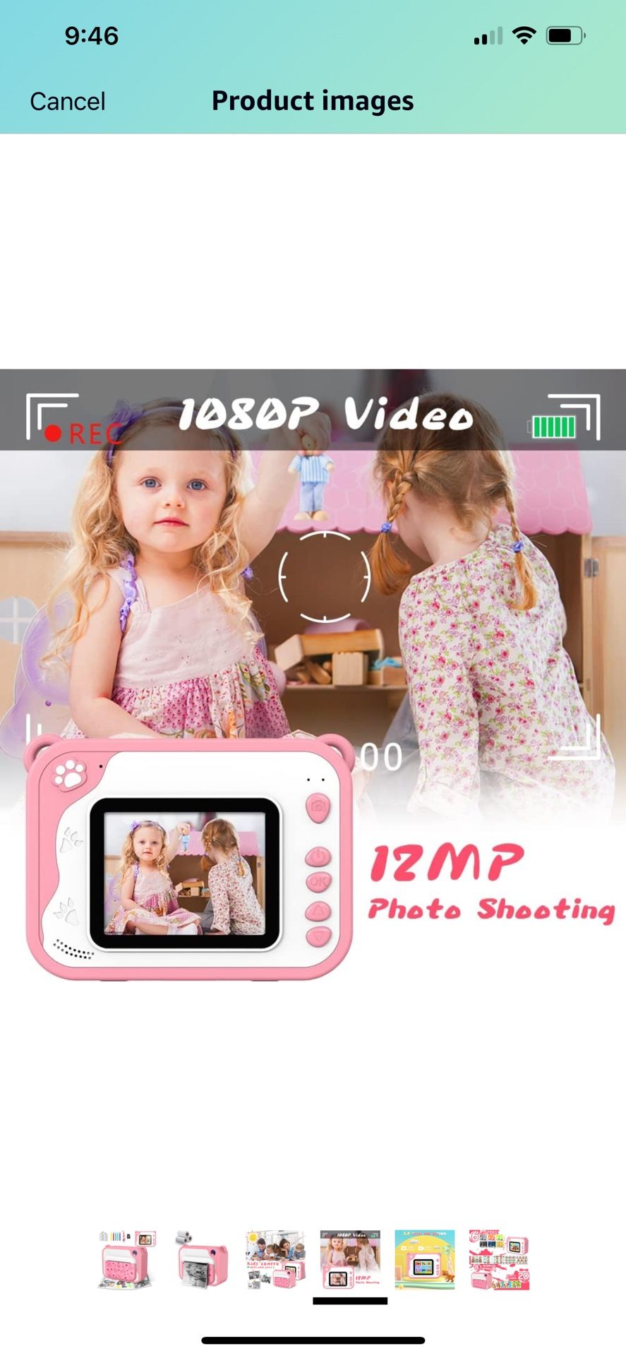 Kids Camera Instant Print