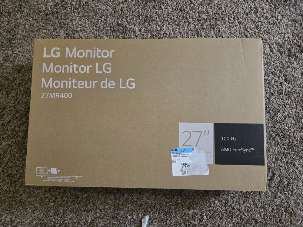 LG Monitor 27 Inches Brand New