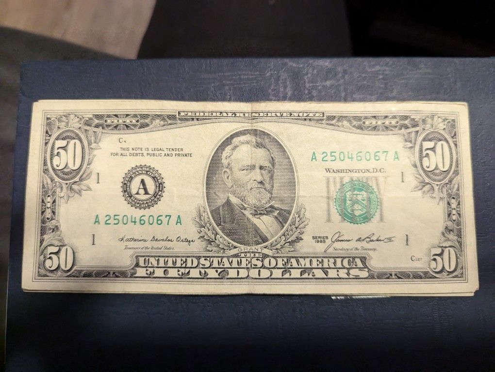 1974,1985,1988 $50 Dollar Notes