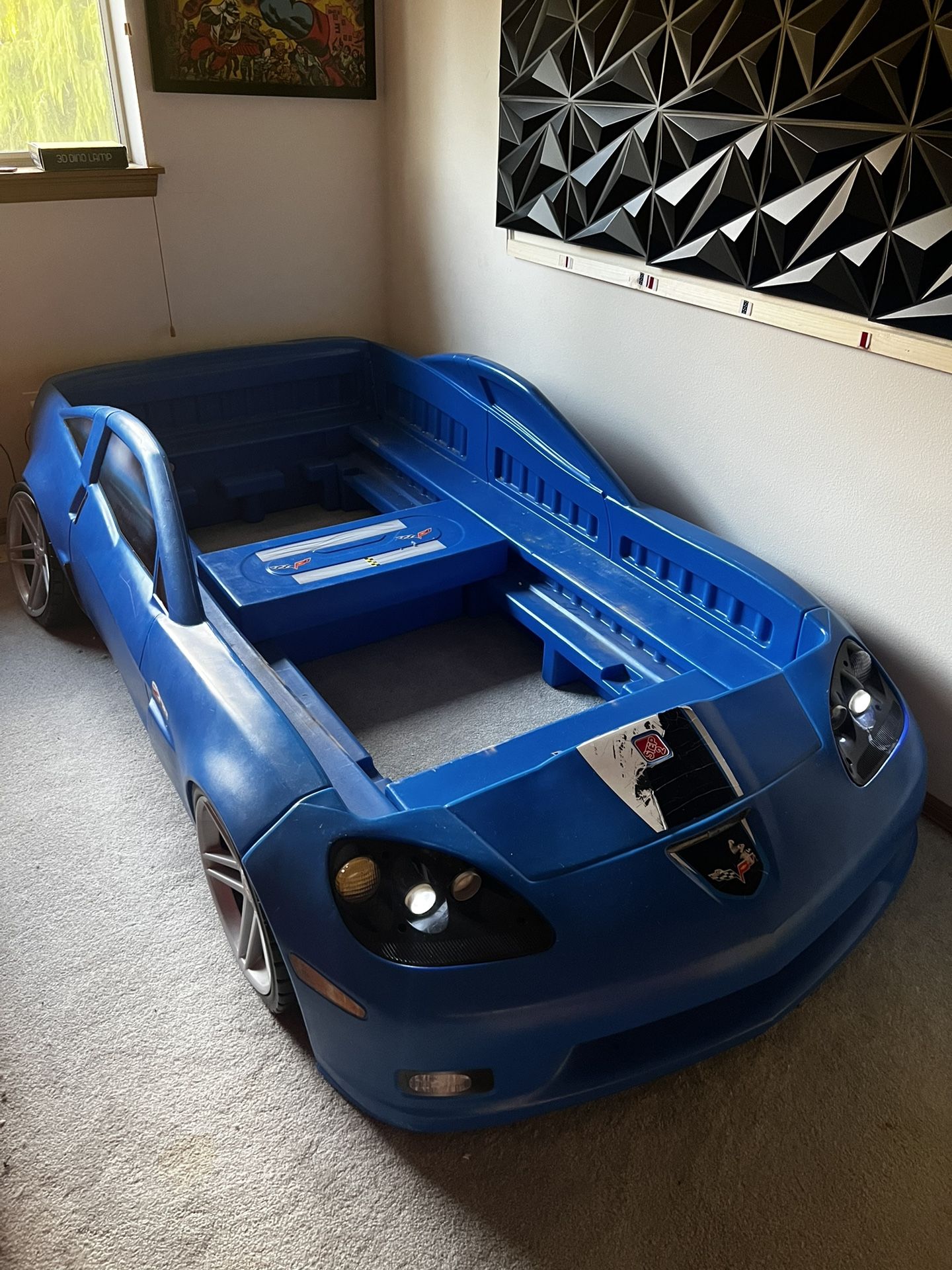 2 In 1 Toddler To Twin Car Bed Frame (Frame Only)