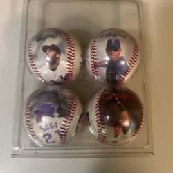 4 Collectible Baseballs