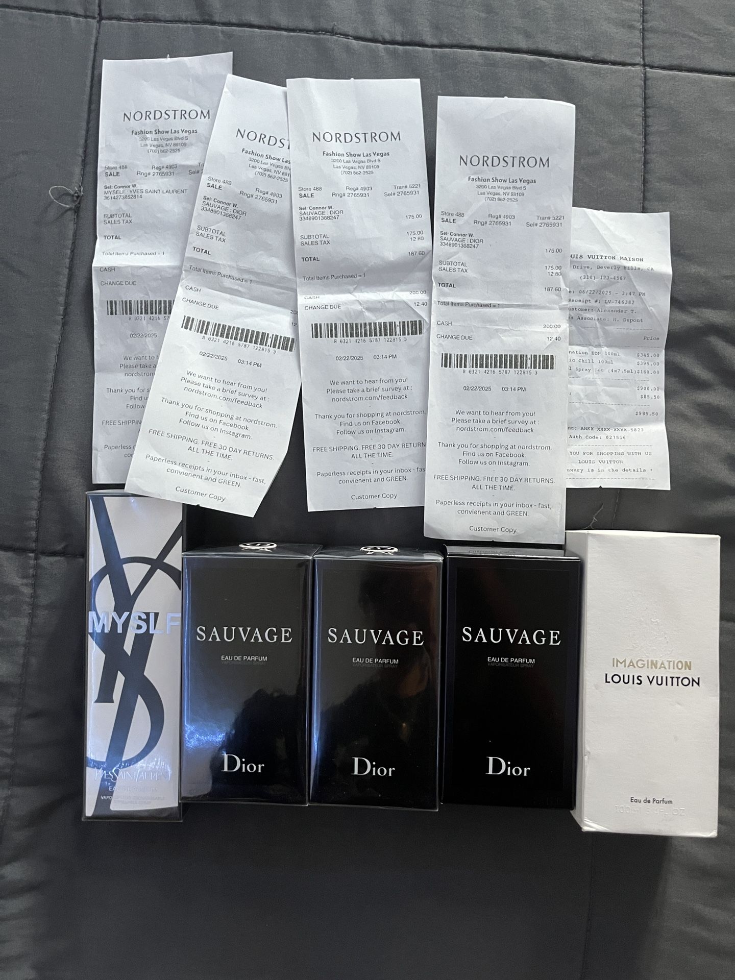 Fragrance Collection ( Louis Vuitton Imagination , Dior Sauvage, Ysl)