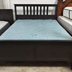 Queen Size Mattress With Box Spring And Bed Frame 🚚Free Delivery 🚚
