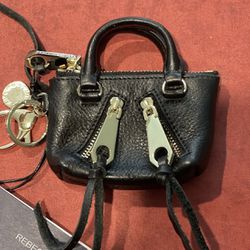 Rebecca Minkoff Mini Leather Handbag Key Chain 