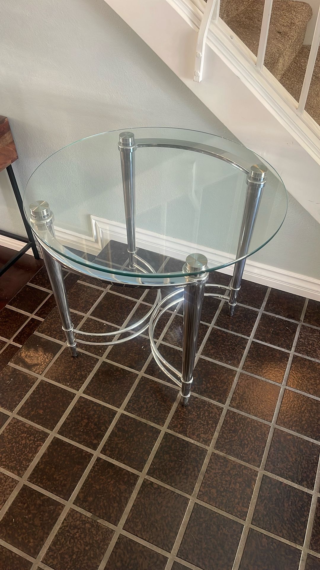 Glass End Table