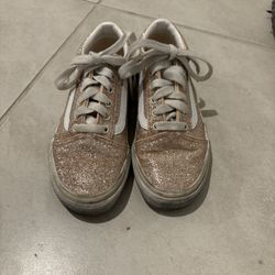 Girls Size 1 Sparkly Vans