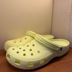 Lime green Crocs Size 14