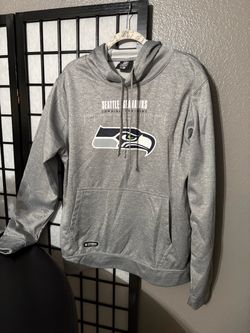Seattle Seahawks Men’s Gray Combine Training Hoodie (Size L)