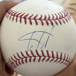 Wander Franco Autographed baseball