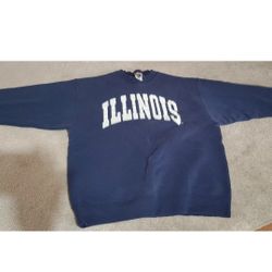 VINTAGE ILLINOIS SWEATSHIRT MENS XL