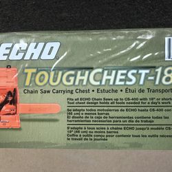 Echo chain saw carrying chest.