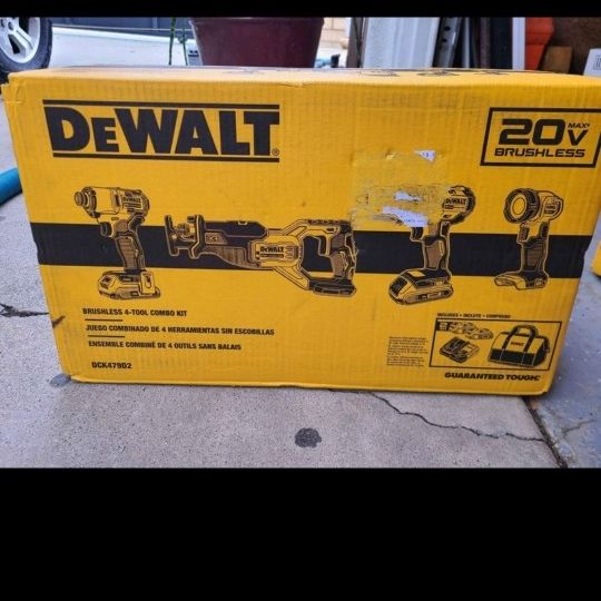 Dewalt 20v Max Brushless 4 tool Combo Kit for Sale in Lake