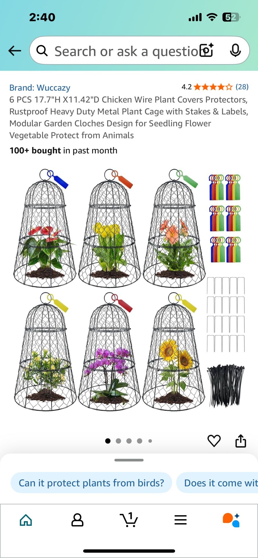 Plant Covers (6) 