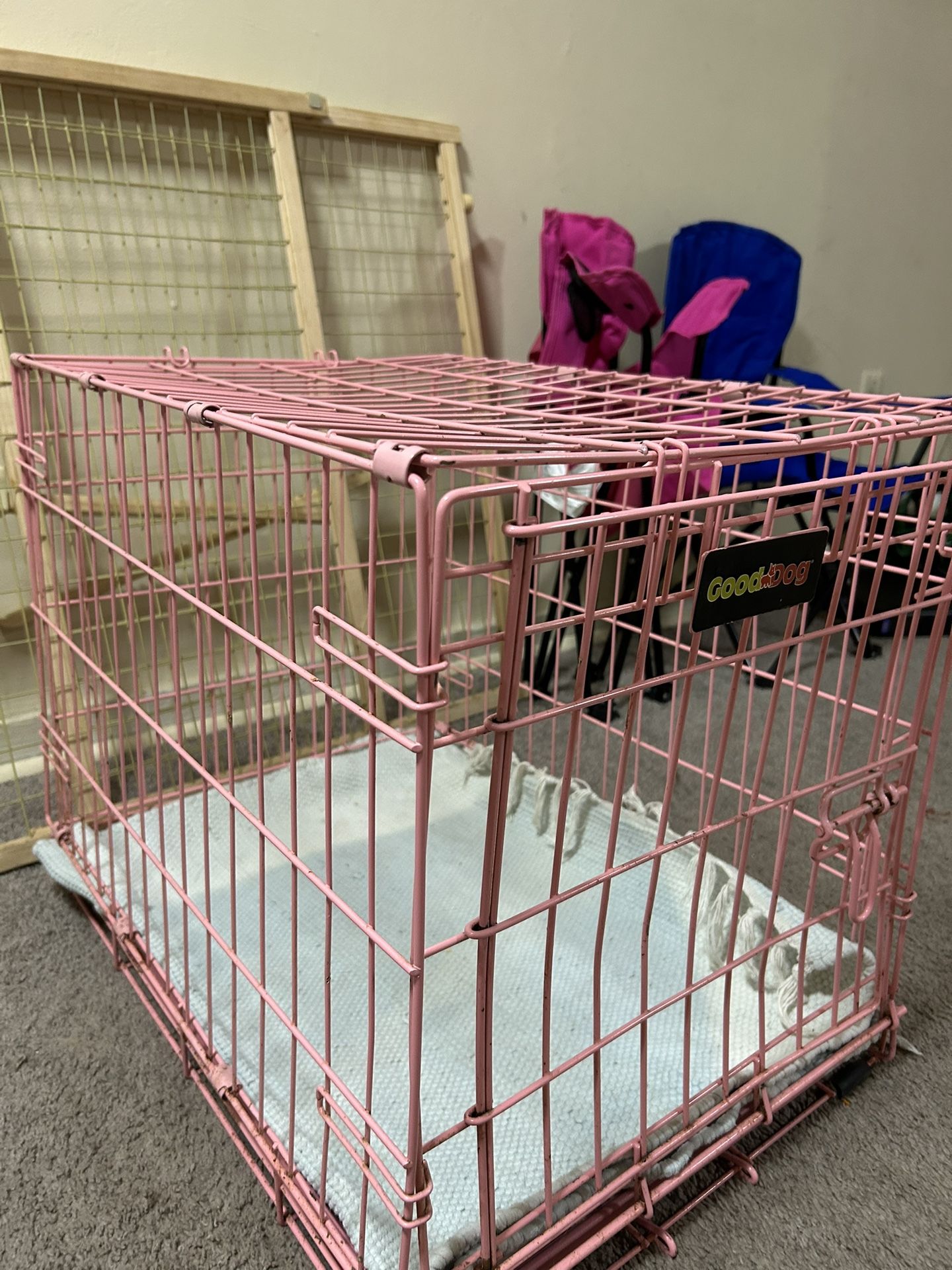 Pink Medium Size Dog Cage
