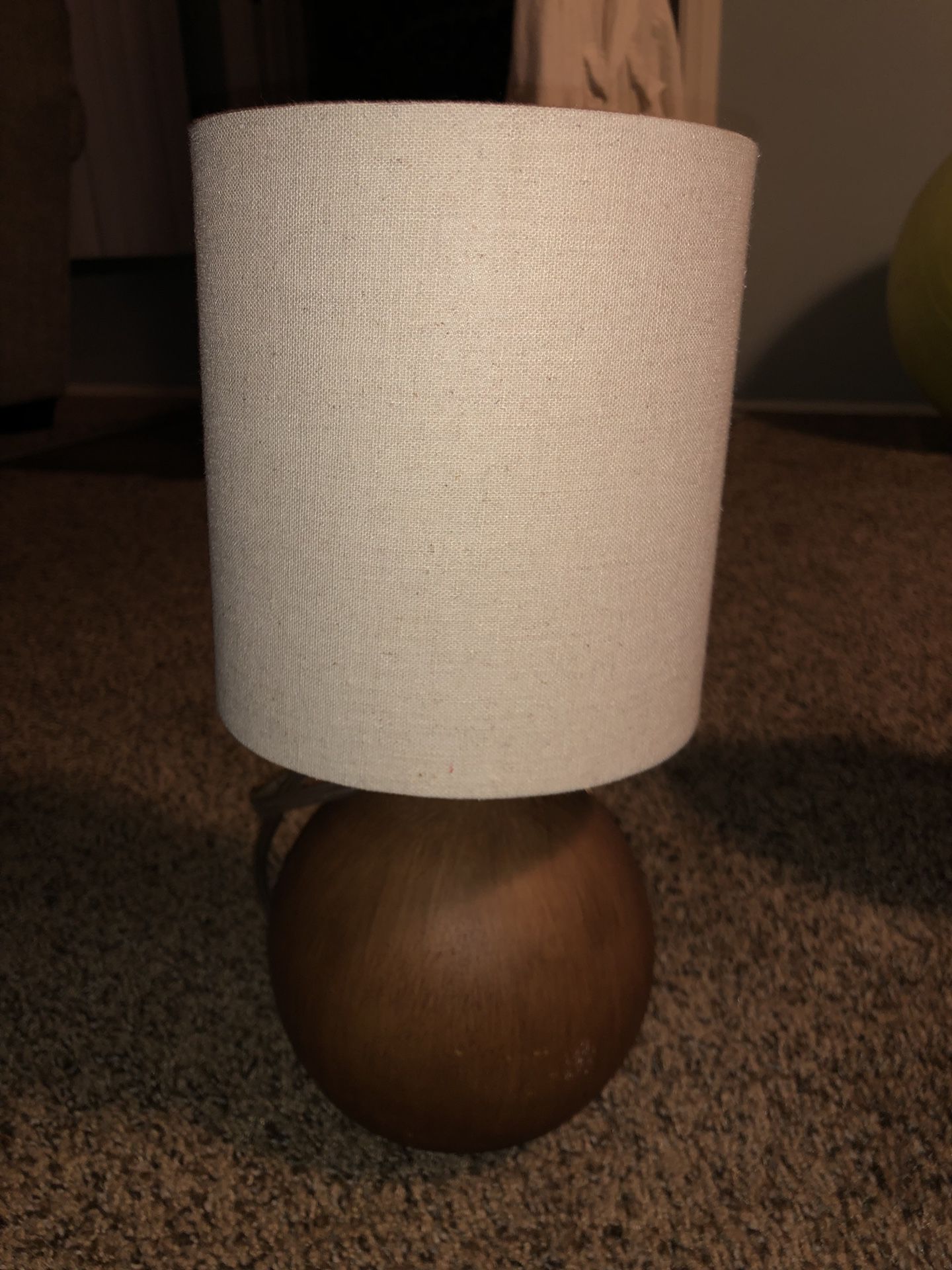 Brown Wood Table Lamp