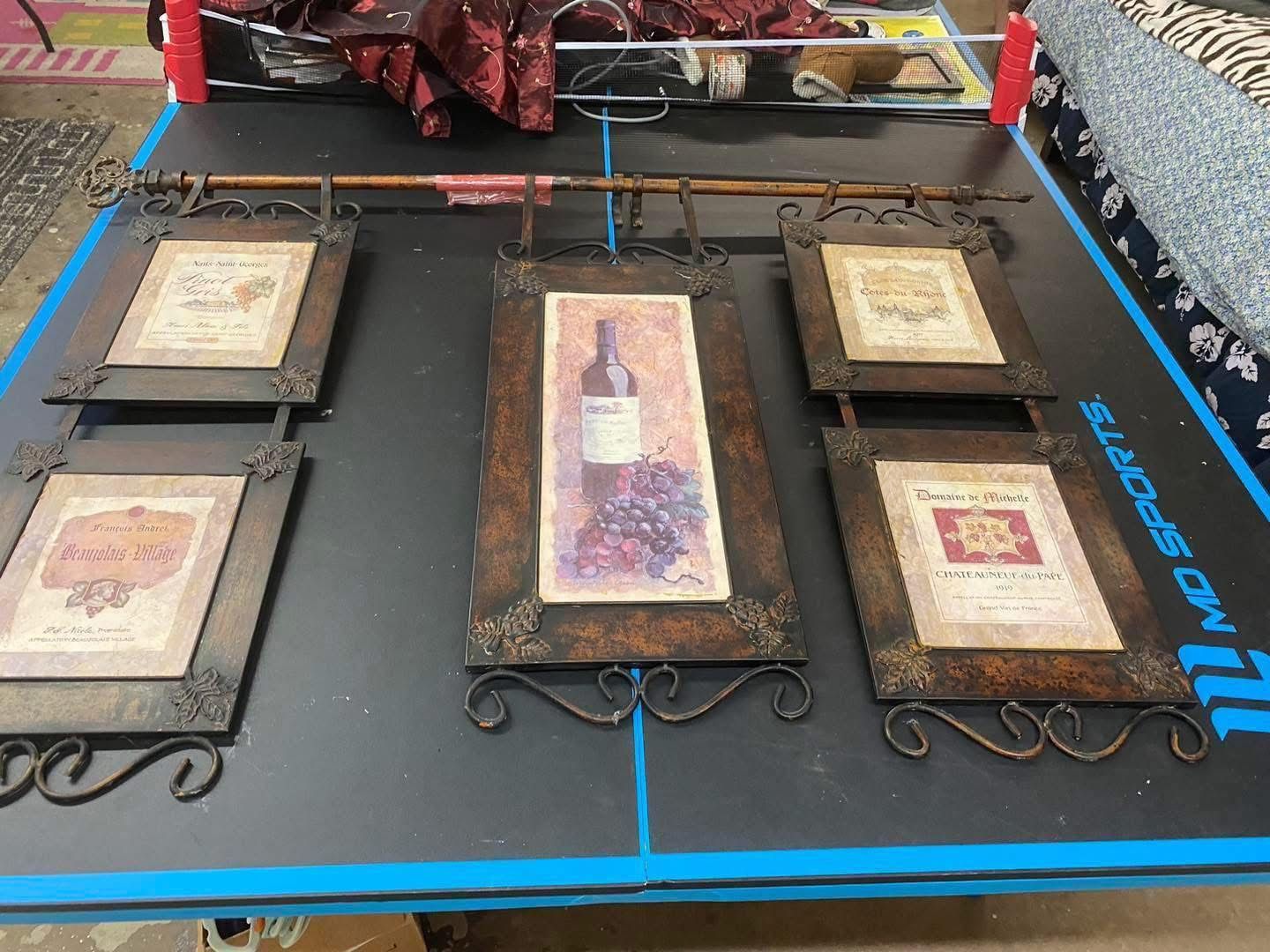 gorgeous wall hanging wine decor