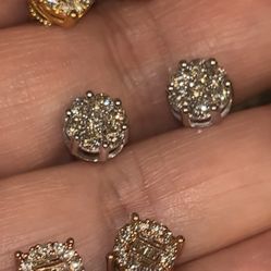 10k Diamond Earrings 