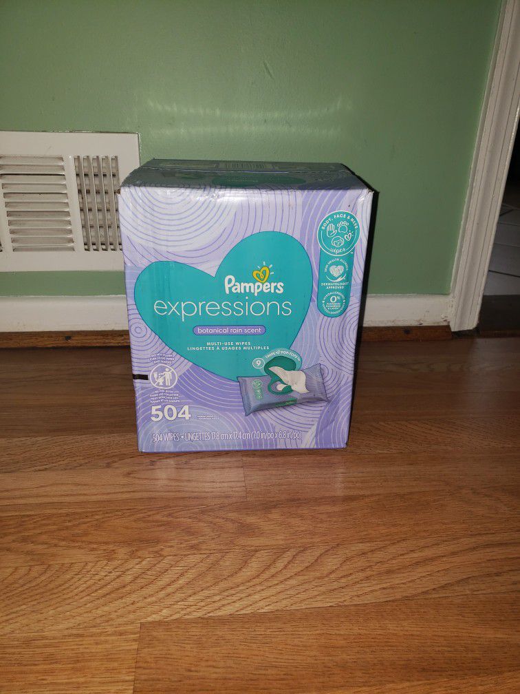Box Baby Wipes Pampers Expression 9bags