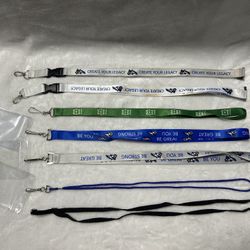 7 lanyards blue black white green 3 ID Badge Holder  