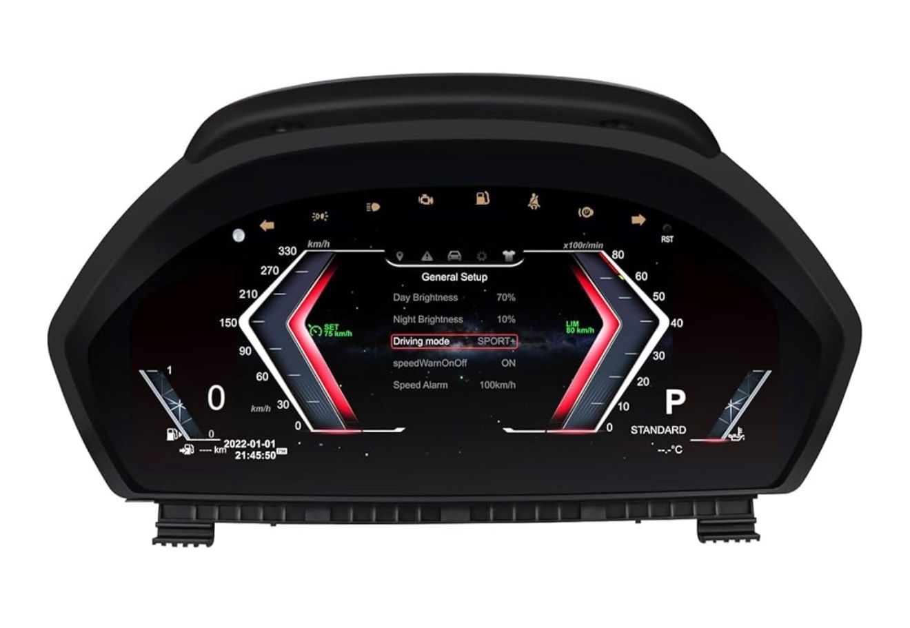 hizpo 12.3 inch Digital Dash Instrument Cluster for BMW 3/4 Series