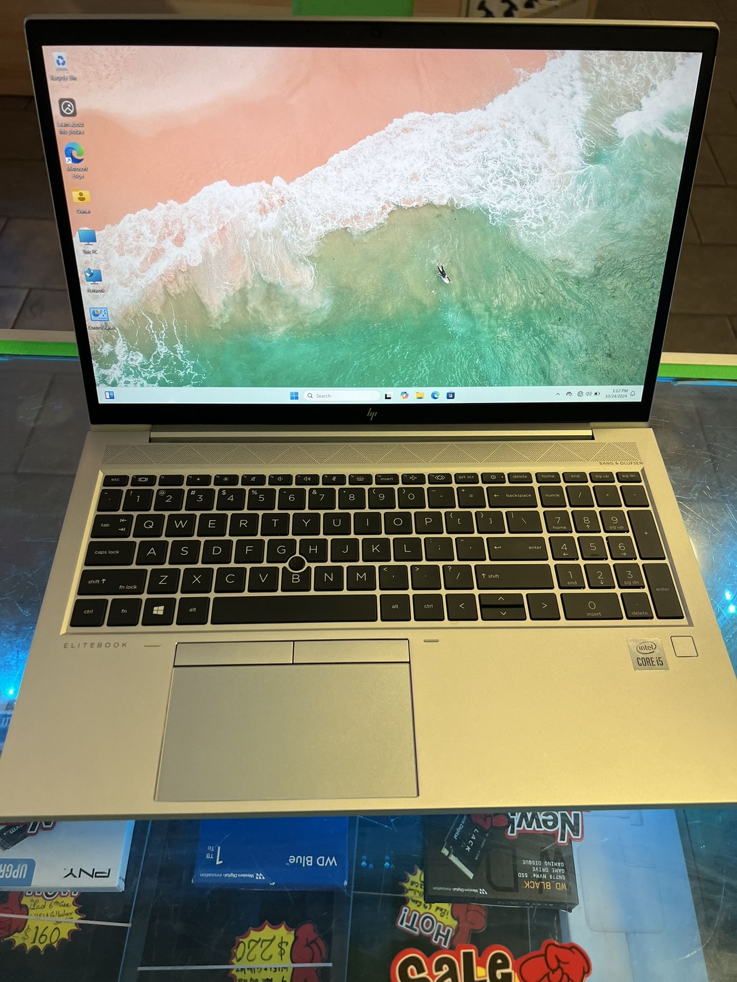 HP ELITEBOOK 850 G7 Laptop 15" FHD I5-10210U 256GB SSD 16GB RAM W11P FP Reader. Comes with Complimentary Microsoft Office Package 2021 installed . In