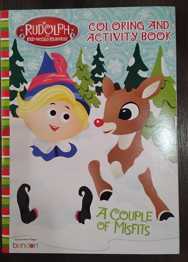 New Rudolph Coloring And Activity Book