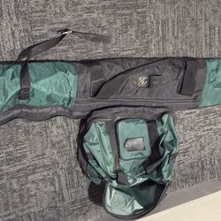 Green and Black: Lands’ End Ski and Boot Bag Set