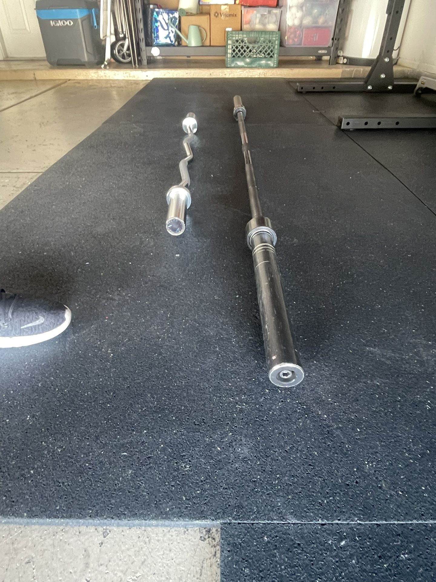 Barbell And EZ Curl Bar