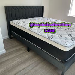 Bed Frame And Mattress Queen Size 