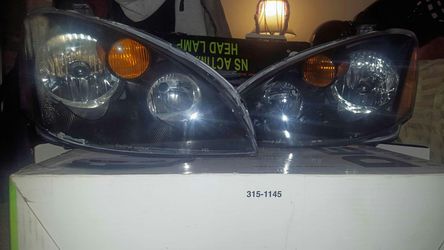 01-04 altima black head lights