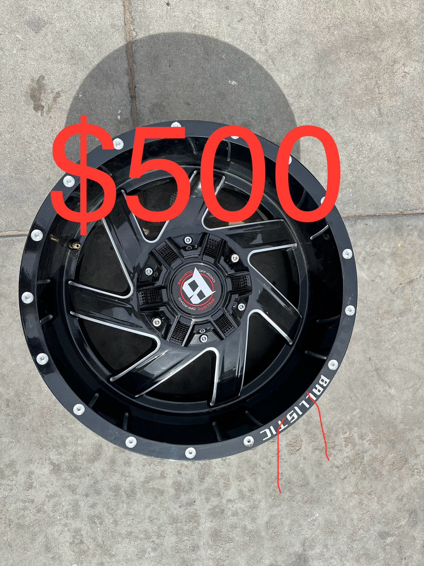 18x9 5x5 Or 5x4.5 Ballistic Wheels X5 for Sale in Goodyear, AZ - OfferUp