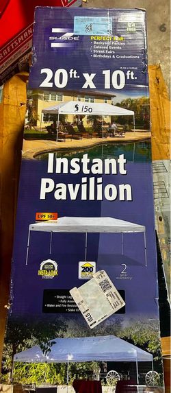 20ft x 10ft Instant Pavilion