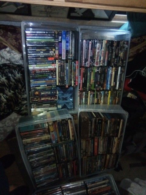 300+DvDs With Some Blue Ray