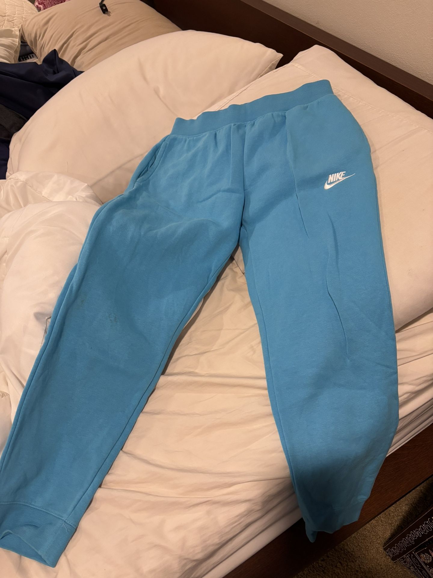 Turquoise Kids Nike Joggers Like New Sz Large