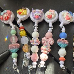 Hello kitty Characters ID Badge Reel Clip