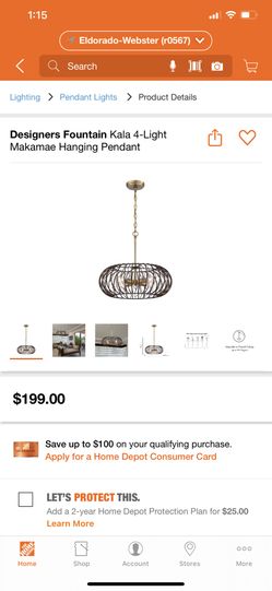 Designers Fountain Kala 4-Light Makamae Hanging Pendant