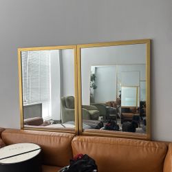 Gold mirrors 