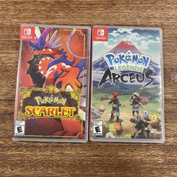 Pokemon Scarlet & Pokemon Legends Arceus Nintendo switch