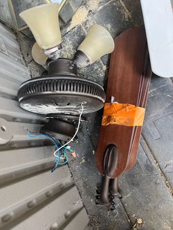 Ceiling Fan with Light Kit and Blades