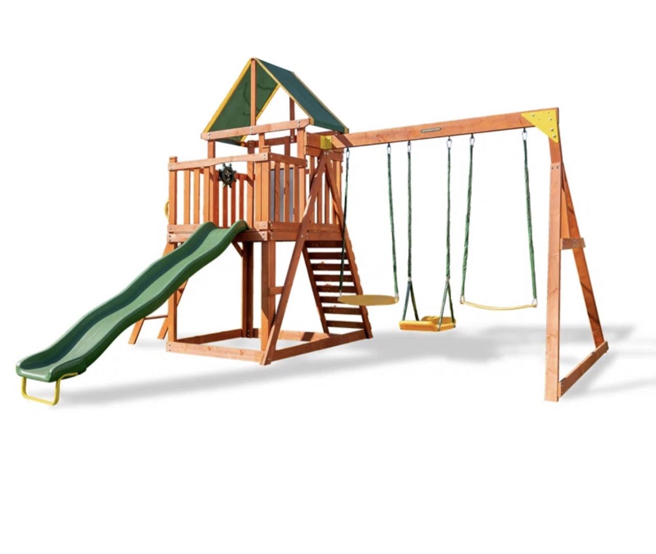 Pine Hill Wooden Swing Set New In Box