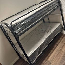 FULL OVER FULL METAL FRAME BUNK BED