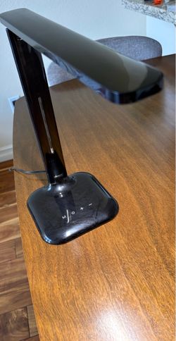 Moving sale! Selling a stylish black LED desk lamp in excellent condition, clean and tidy, and fully functional. Perfect for use in a home office, des